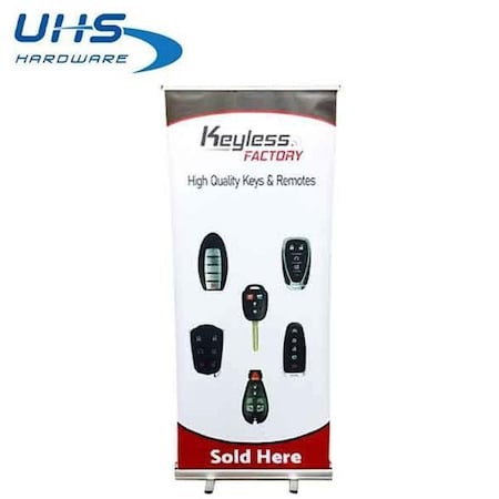 Uhs Hardware UHSPromotional Roll Up Banner - No 1 Style - KeylessFactory Car Keys UHS-BNR001